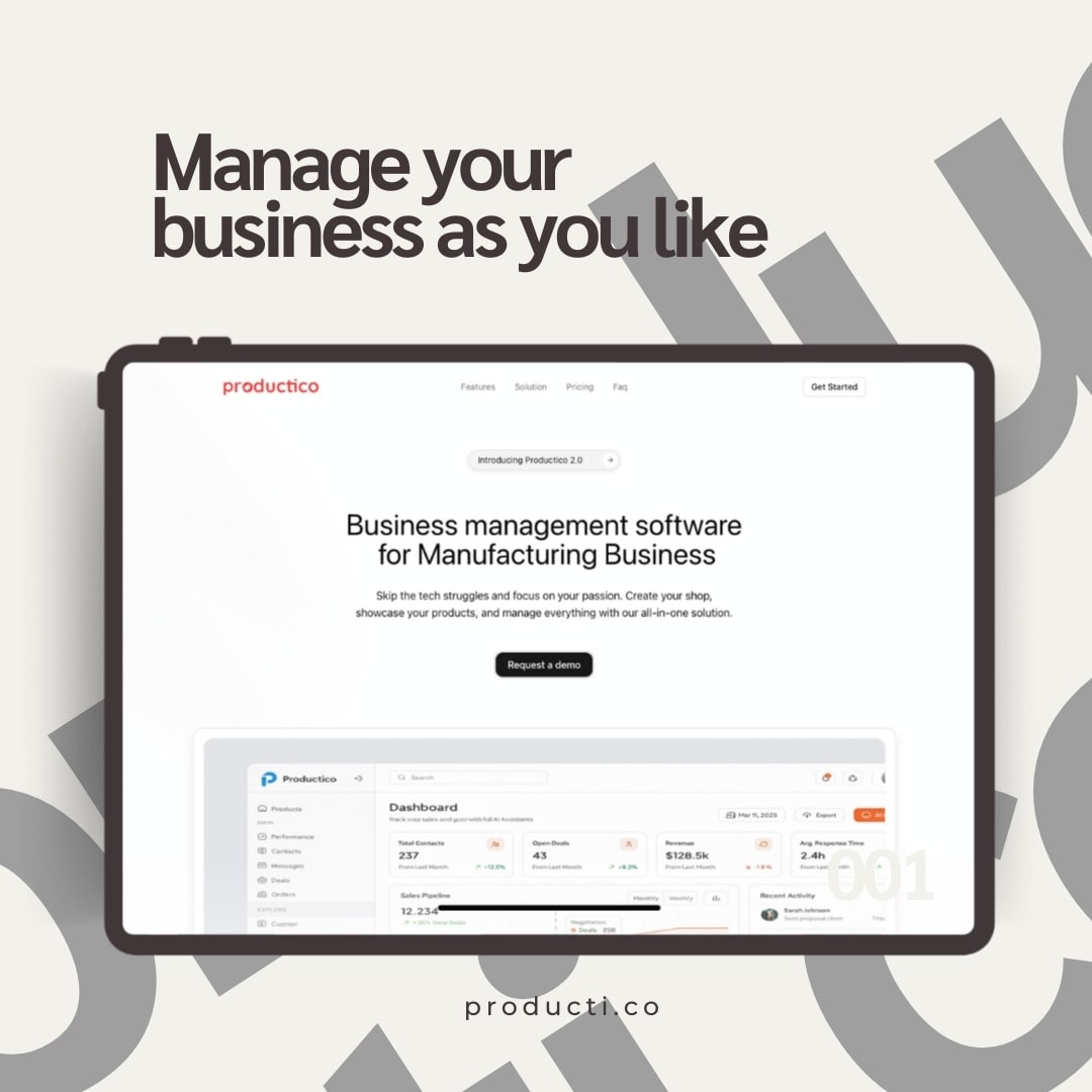 Producti.co - Producti.co is a modern SaaS ERP platform designed...
